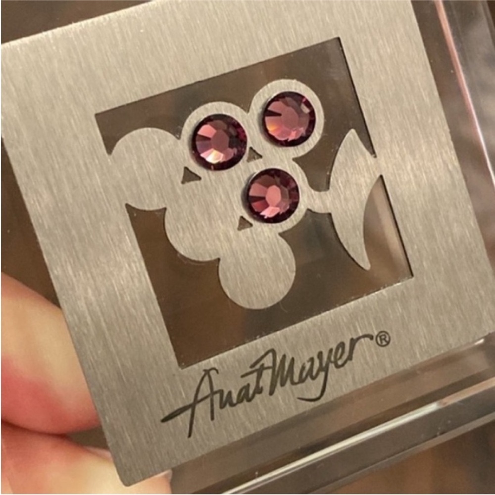Anat Mayer Fine Art Hand Made Crystal Amethyst Paperweight - Picture 2 of 10